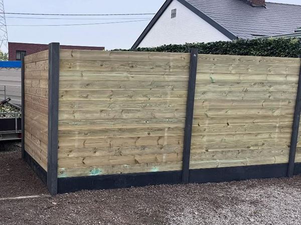 Omheining hout in Eeklo, Zelzate, Ertvelde, Assenede, Bassevelde, Boekhoute, Evergem, Terneuzen, Sas van Gent, Sleidinge, Oosteeklo